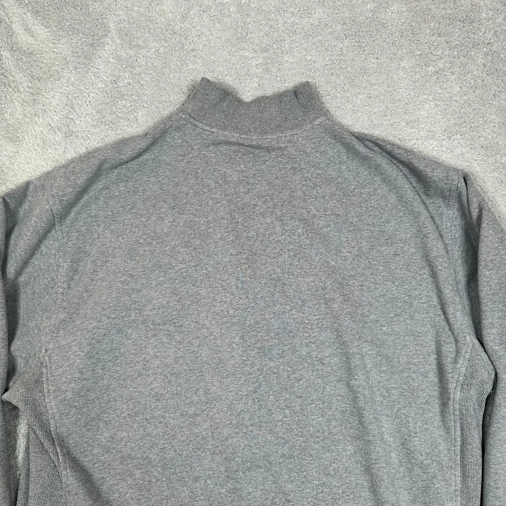 Vintage Nike Y2K‎ Swoosh Quarter Zip Fleece Sweatshirt Gray Men's XXL